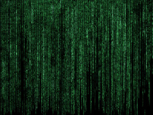 Futuristic code background with green letters - Designed by Kjpargeter / Freepik